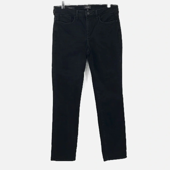 NYDJ Sheri Slim Jeans in Black - Size 8 - Picture 3 of 9